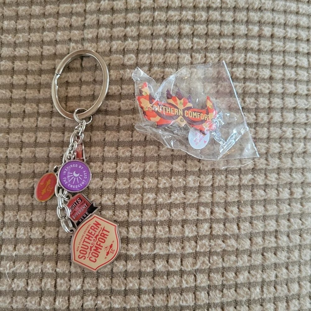 Southern Comfort Keychain and Pin